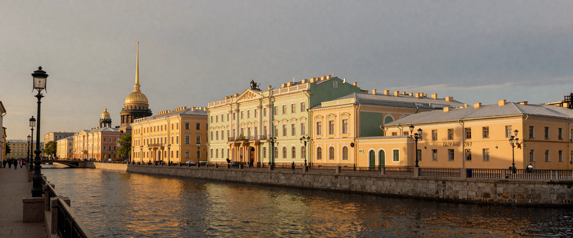 St Petersburg golden hour cityscape for Russian women dating platform