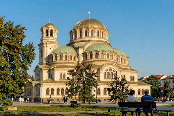Sofia Bulgaria Alexander Nevsky Cathedral in sunlight - ideal city for meeting Bulgarian women